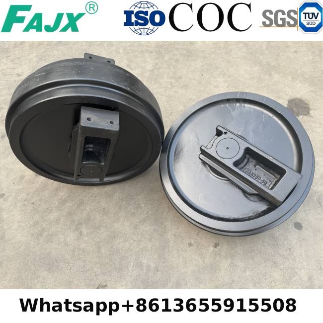 ZAX350 ekskavatörün avara tekerleği için hangi malzeme kullanılıyor?